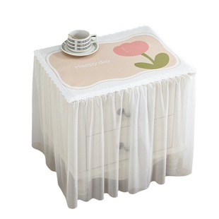 床头柜盖布防水防油2025新款卧室蕾丝全包简约家用床头柜套罩遮丑