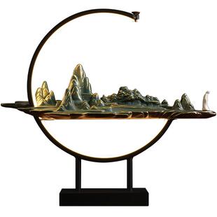 东方泥土《云月千里》新中式禅意创意摆件茶室家居客厅酒柜装饰品