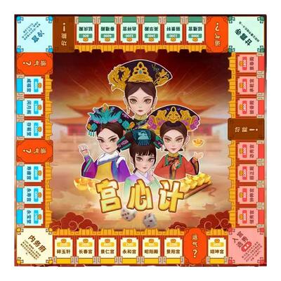 富翁大作战桌游卡牌宫心计过情关大号富翁成人休闲聚会游戏