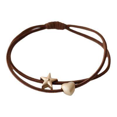 简约双层发圈韩国基础橡皮筋