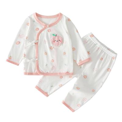 温巢夏季分体套装新生婴儿衣服