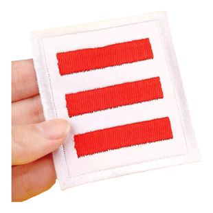 小队长标志一道杠少先队队徽小学生班干部臂章绿色中队长两二道杠塑料牌子大队委三道杠别针刺绣棉布袖标