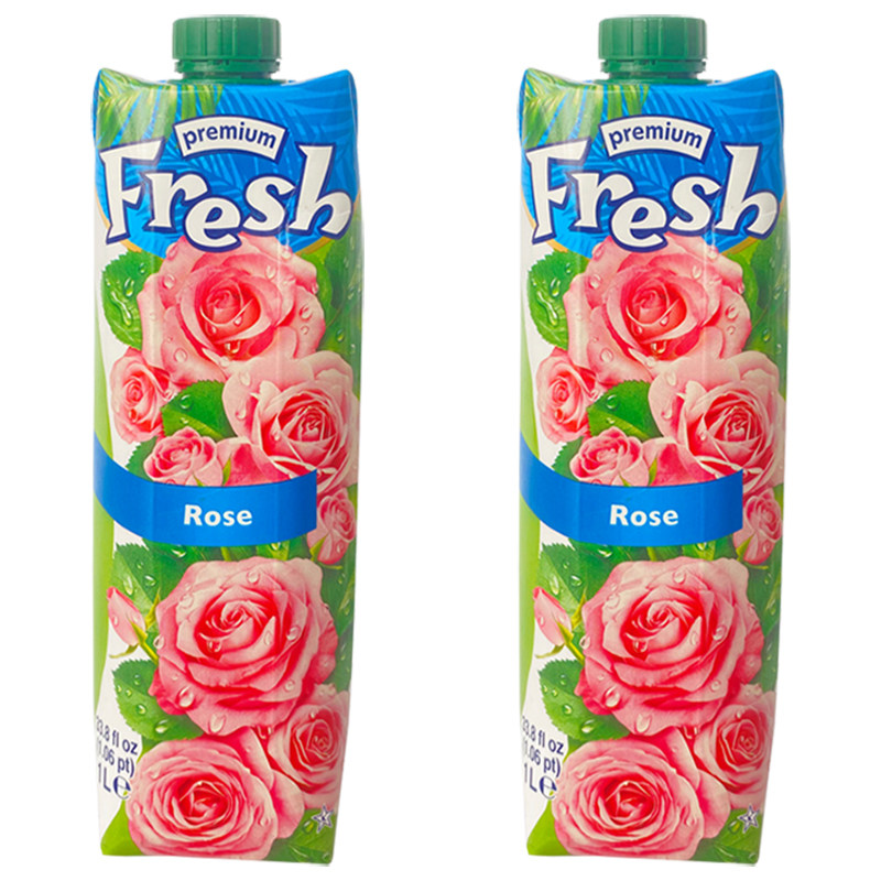 鲜芬fresh玫瑰汁1L*2瓶芭乐饮料