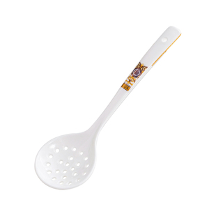 欧式骨瓷大汤勺子漏勺火锅勺子两件套家用长柄瓷勺火锅盛汤过滤勺