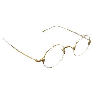 本万年龟纯钛眼镜框男手工金子圆形近视架女复古一山鼻托超轻老花