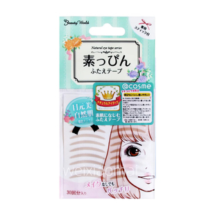 日本Lucky Trendy双眼皮贴无痕肤色隐形蕾丝网状极细30对