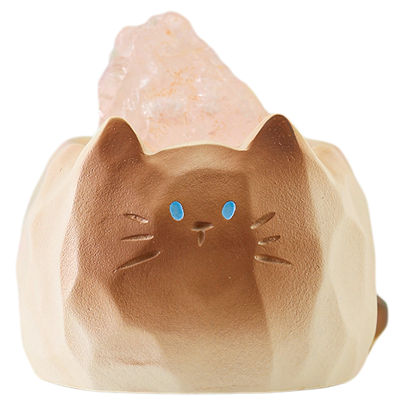 正版猫猫水晶盲盒小摆件治愈系