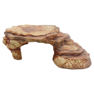 大乌龟饲养缸石头养龟缸晒台爬台爬梯晒背休息鱼缸造景洞穴高水位