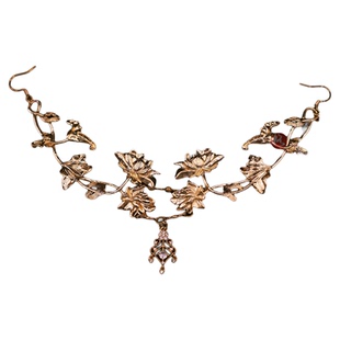 格格间原创【常欢】圣母冠战国袍汉服公主流苏簪子发冠发饰套装