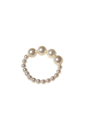 ins风法式珍珠弹力戒指