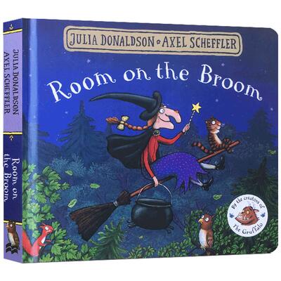 女巫扫帚排排坐 英文原版Room on the Broom纸板书 咕噜牛The Gruffalo作者朱莉娅唐纳森Julia Donaldson 儿童图画故事书2-6岁