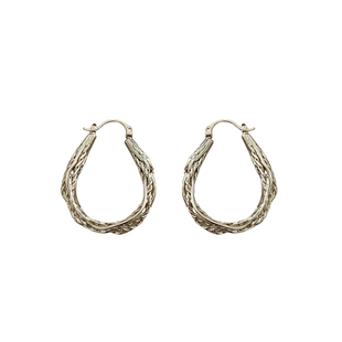 《时尚捕手》简约通勤圈圈耳环女小众设计高级耳饰耳钉2026新款