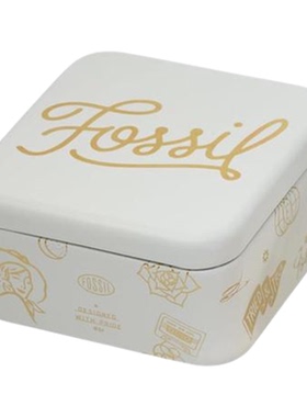 代购Fossil化石女士项链优雅时尚精致简约玫瑰金色不锈钢心形吊