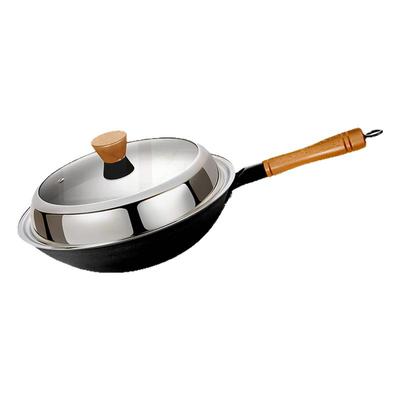 凹面电磁炉专用炒菜锅轻薄铁锅