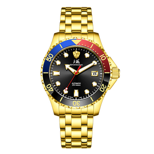 【龙年限定】上海手表机械表夜光200米防水运动潜水表中国龙3095