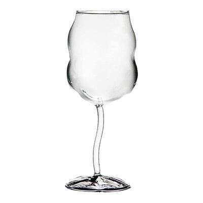 Seletti红酒杯玻璃扭扭杯高脚杯