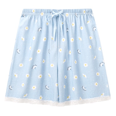 三枪新疆棉居家睡衣印花系带