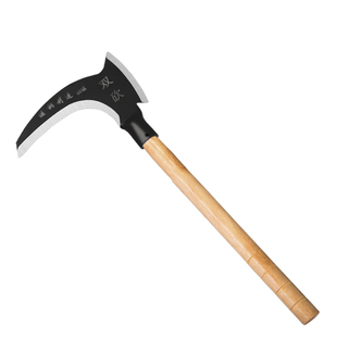 农用户外高锰钢长柄砍柴刀家用除草工具割草刀双面砍砍割两用镰刀