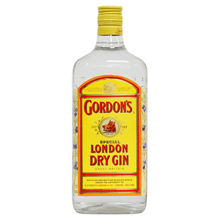 哥顿干味金酒750ml杜松子酒伦敦毡酒Gordon's调酒基酒洋酒 三得利