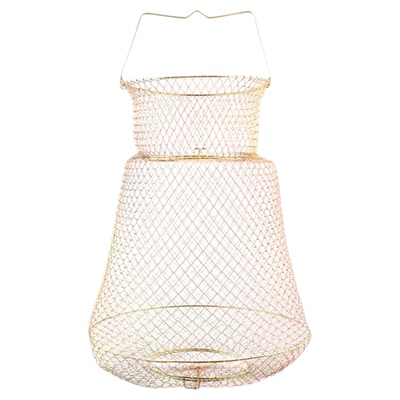 折叠钢丝鱼护鱼篓网兜
