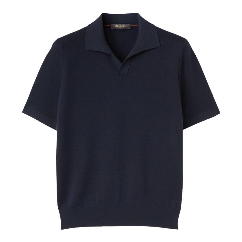 LoroPiana/诺悠翩雅男士针织衫百年传统现代风无扣Polo衫新款