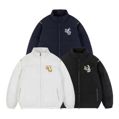 ics丨iconslab魔术贴仙鹤兔羽绒服情侣新款冬季刺绣加厚外套潮