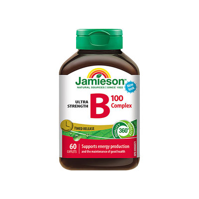 健美生维生素B族缓释片vb/b2/b6/b12维B熬夜成人b族60片