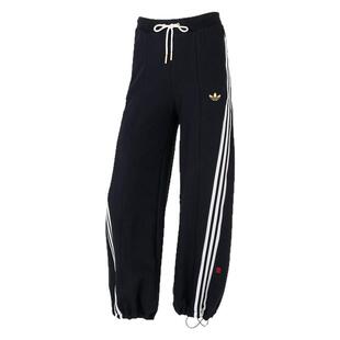 Adidas阿迪达斯2025春季蛇年新款宋雨琦同款阔腿针织女长裤JL8436