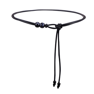 白色腰链配饰女编织腰绳系带装饰配连衣裙子毛衣高级感细腰带皮带