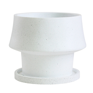 北欧大口径水泥花盆白色兰花蘑菇多肉陶盆蝴蝶兰多肉盆栽盆器