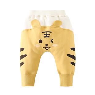 婴儿大PP裤宝宝屁屁裤春秋男童裤子女童哈伦裤宽松儿童休闲裤小童