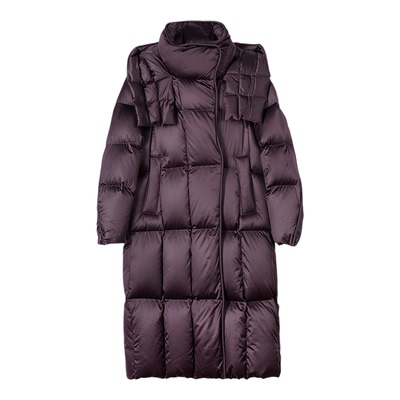 “泡芙系列” 【奢】新国标90白鹅绒 极简方形绗缝大绒朵羽绒服