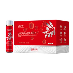 棘遇时光 沙棘双参血蛋白多肽饮 女性气质 养生 饮品 500ml/盒