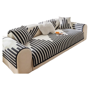 轻奢沙发垫盖布四季通用雪尼尔坐垫皮沙发防滑2025新款高级感套罩