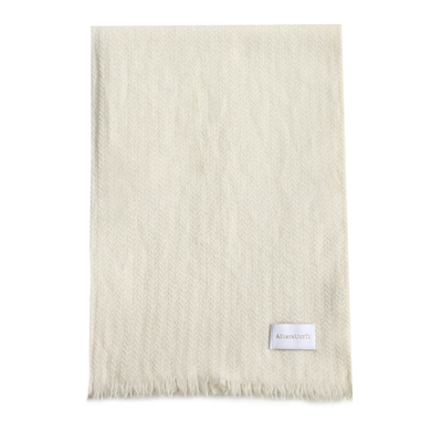 意式老钱风人字纹男女纯羊绒围巾