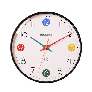 2026新款挂钟简约家用免打孔客厅挂墙儿童房创意小挂表静音时钟表
