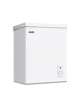 奥克斯小冰柜家用小型迷你冰箱无霜商用柜冷藏冷冻两用卧式小冷柜