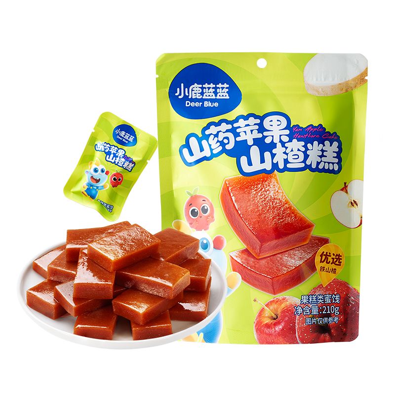 小鹿蓝蓝山苹果山楂糕210g