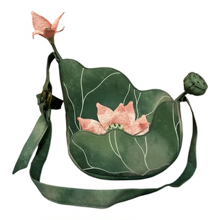 刺绣汉服旗袍配饰蜀绣古风斜跨单肩绣花包包潮流背包送闺蜜礼物