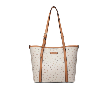 稻草人新款甜美印花托特包