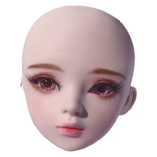 娃之恋60cm娃娃适用微瑕带妆娃头三分娃娃bjd妆头可改妆开头换眼