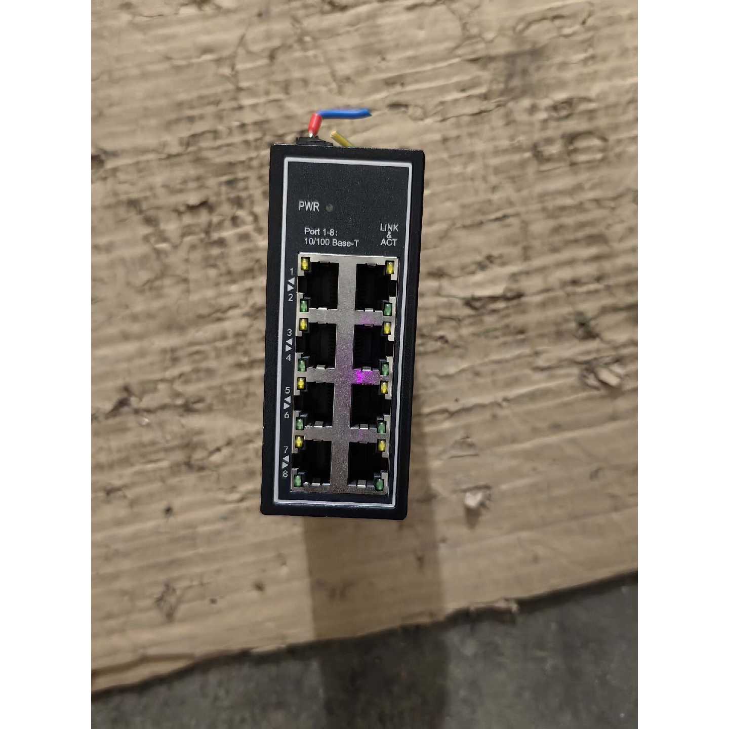 议价拆机大华工业交换机，DH-ISI1000C-8ET-DC,实
