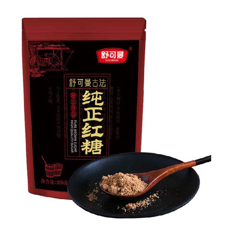 舒可曼手工老红糖粉350g