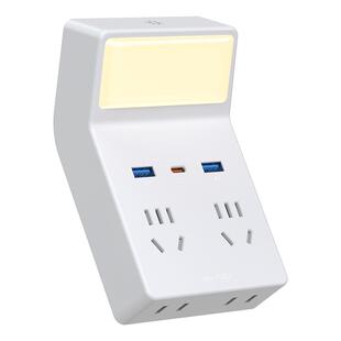 多功能插座转换器扩展86型多孔面板一转多USB插头无线插排带夜灯