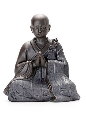 静之自然陶瓷禅意小和尚摆件