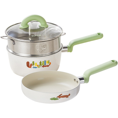 苏泊尔陶瓷奶锅宝宝辅食锅电磁炉