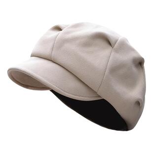 云朵帽子女款春夏季新款八角贝雷帽褶皱显脸小英伦复古百搭画家帽