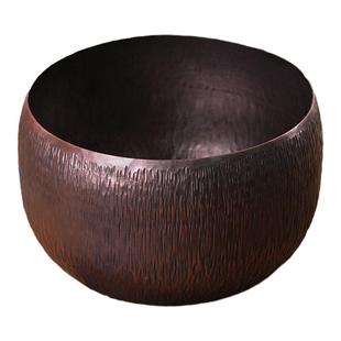 铜茶洗大号特大水洗茶洗缸茶渣缸纯铜建水锤纹茶渣桶缸盏水茶杯盆