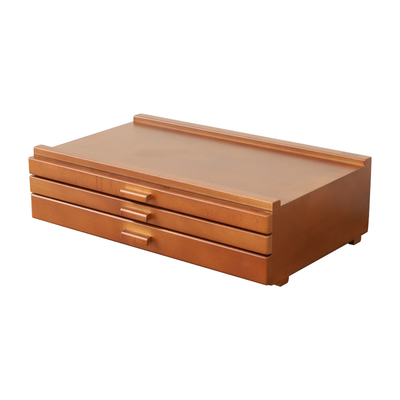 怀抱生活方格三层抽柜桌面收纳画盒图纸柜子办公家用卧室绘画美术