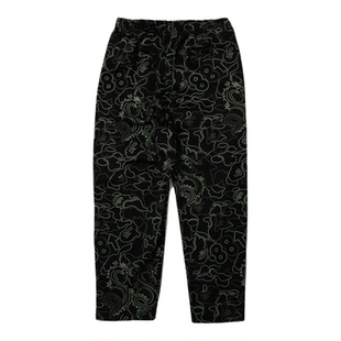 BAPE X 88RISING联名男装25年春夏夜光迷彩串标运动裤909521O